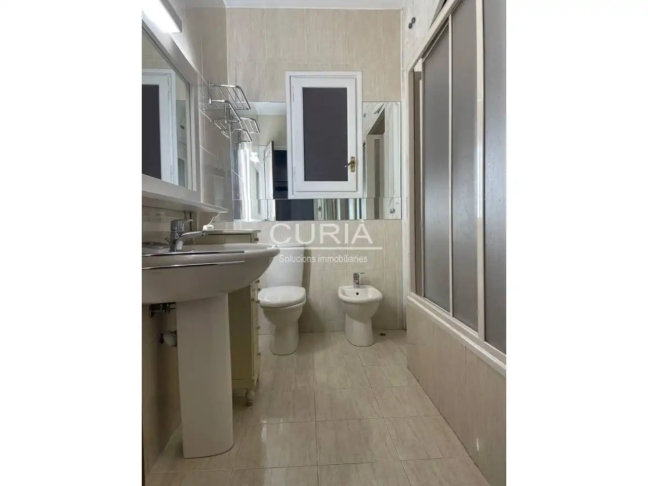 Bathroom of Flat for rent in Lleida  with Air Conditioner, Heating and Furnished