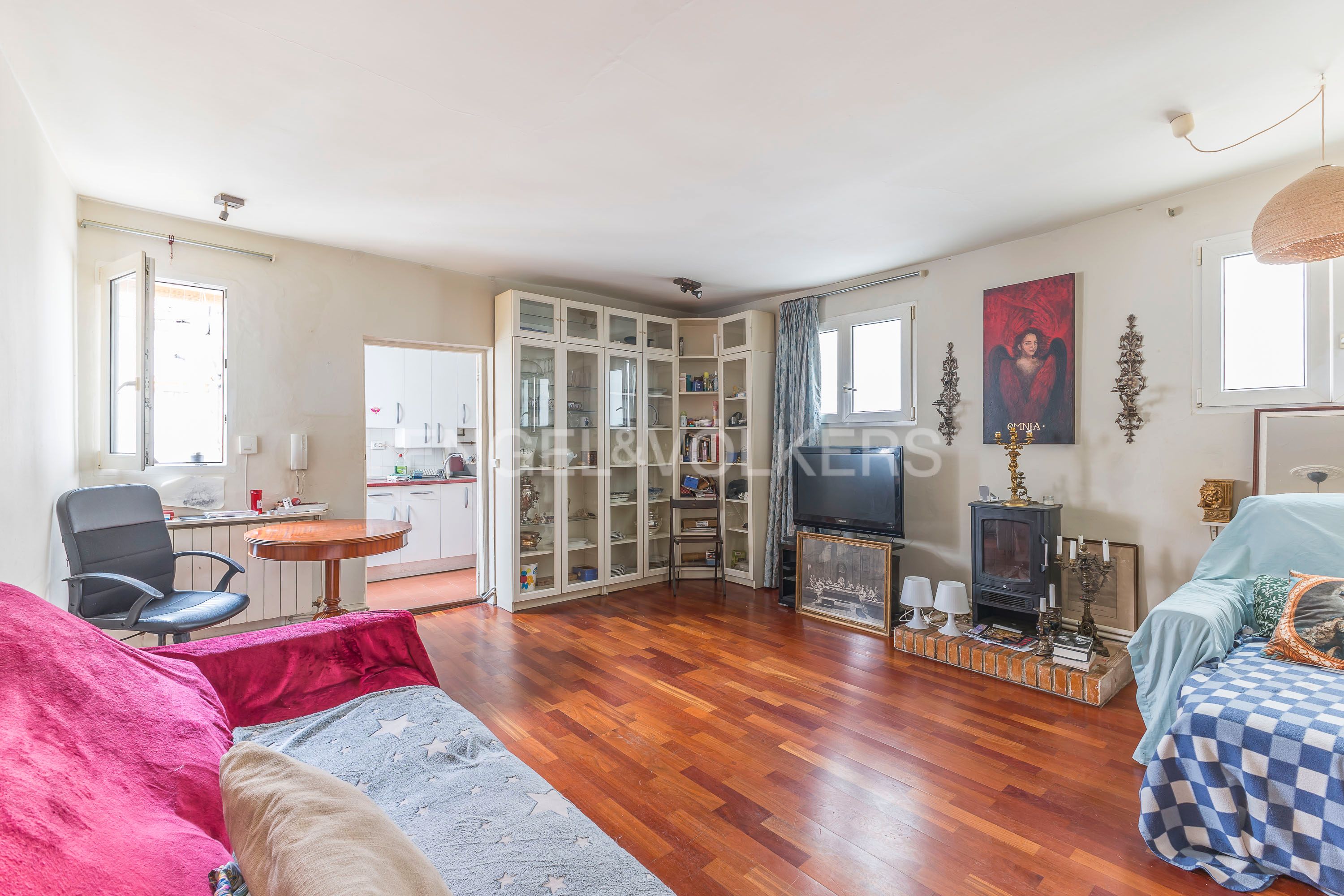 Living room of Apartment for sale in  Madrid Capital  with Heating