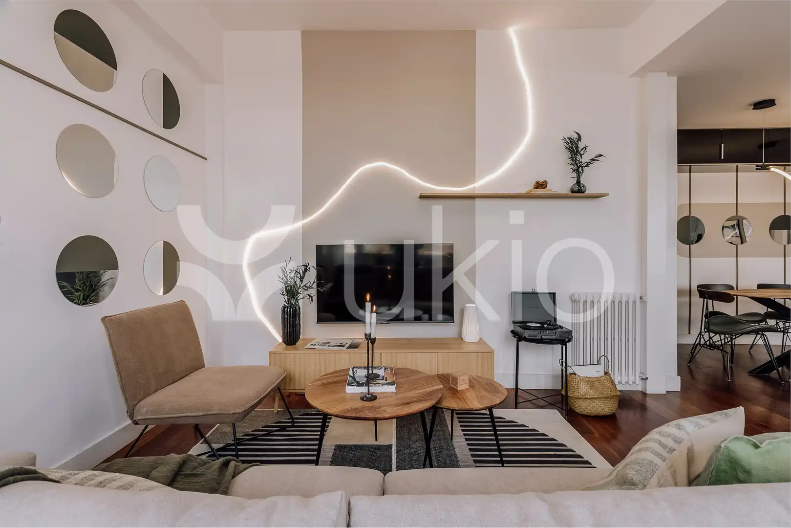 Sala de estar de Apartamento de alquiler en Chamartín