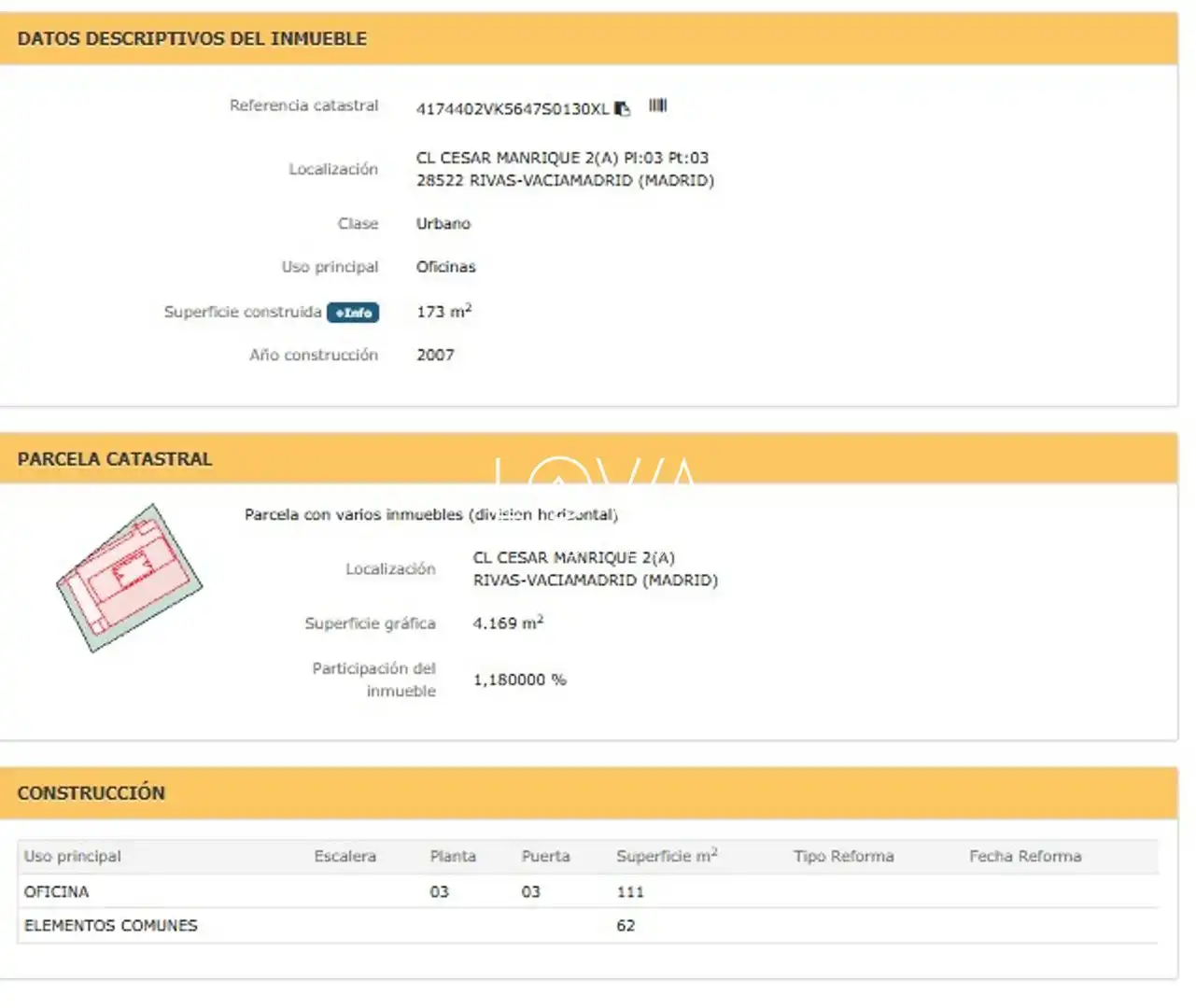 Oficina en venda en Rivas-Vaciamadrid