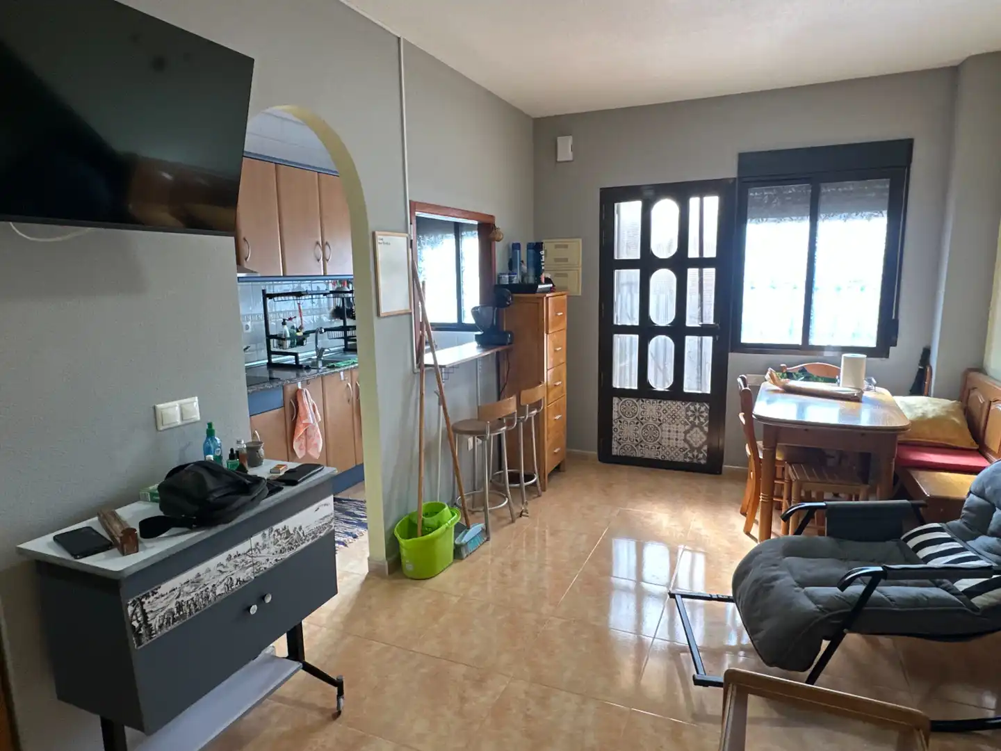Sala de estar de Casa o chalet en venta en Daya Nueva con Jardín privado, Terraza y Amueblado