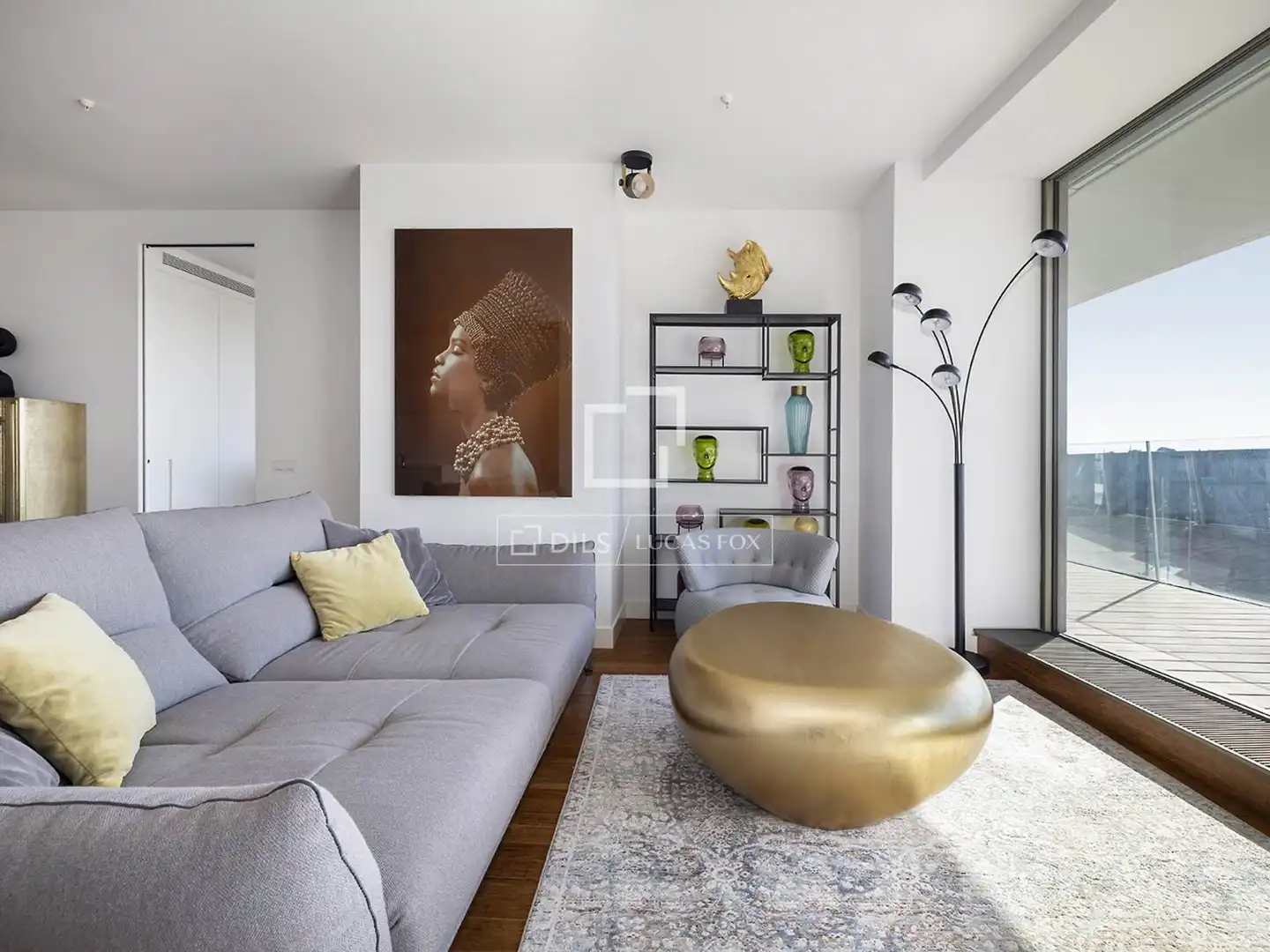 Sala de estar de Piso de alquiler en Barcelona con Aire acondicionado, Calefacción y Terraza