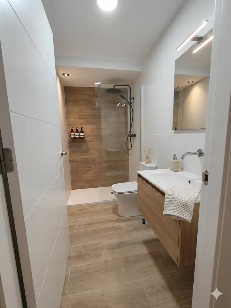 Badezimmer von Wohnung zum Verkauf in Blanes mit Terrasse