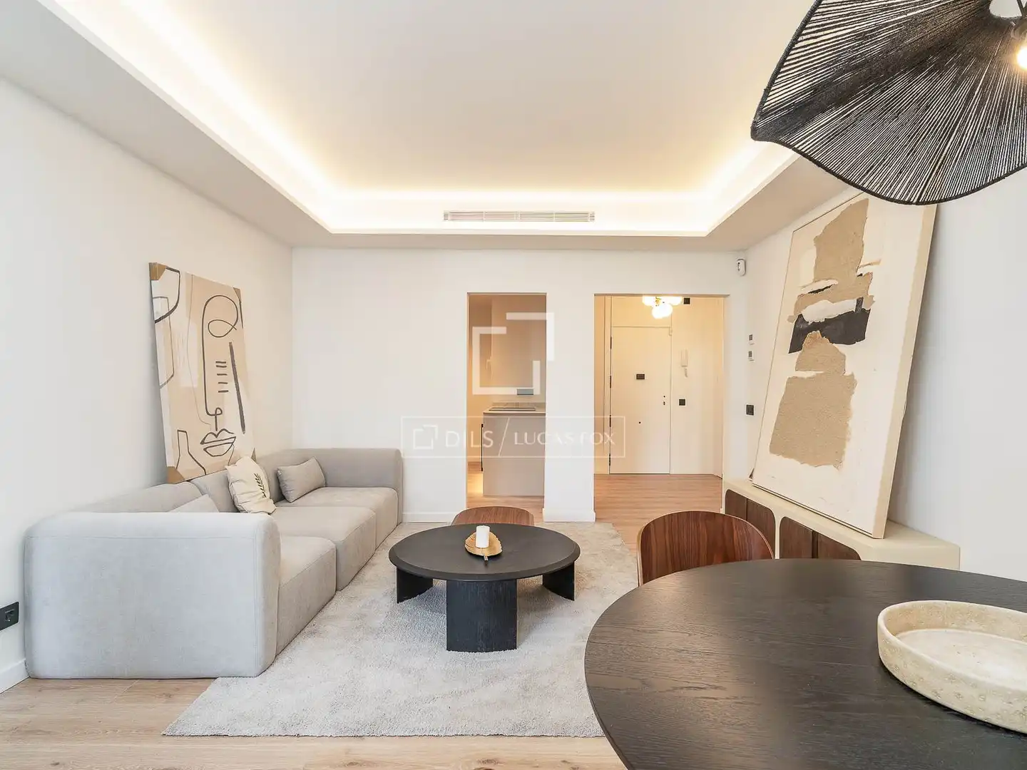Sala de estar de Piso en venta en Barcelona con Aire acondicionado, Calefacción y Parquet