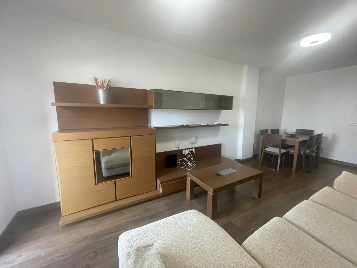 Living room of Flat for rent in Murcia  with Air Conditioner, Storage room and Furnished
