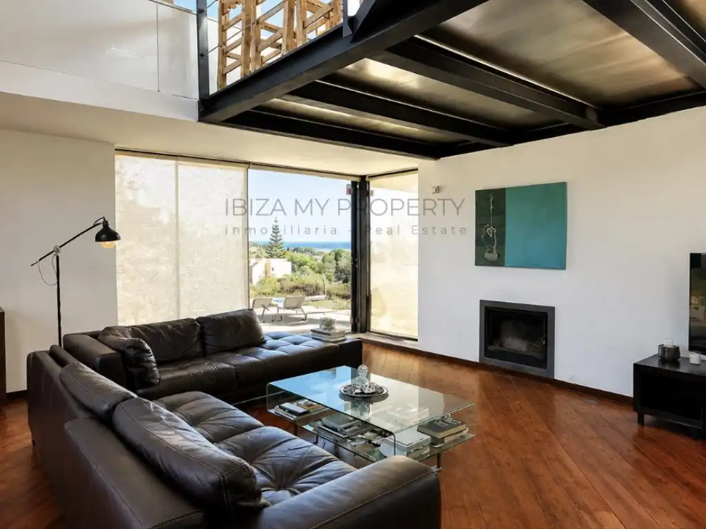 Sala de estar de Casa o chalet de alquiler en Santa Eulària des Riu con Amueblado, Lavadora y TV