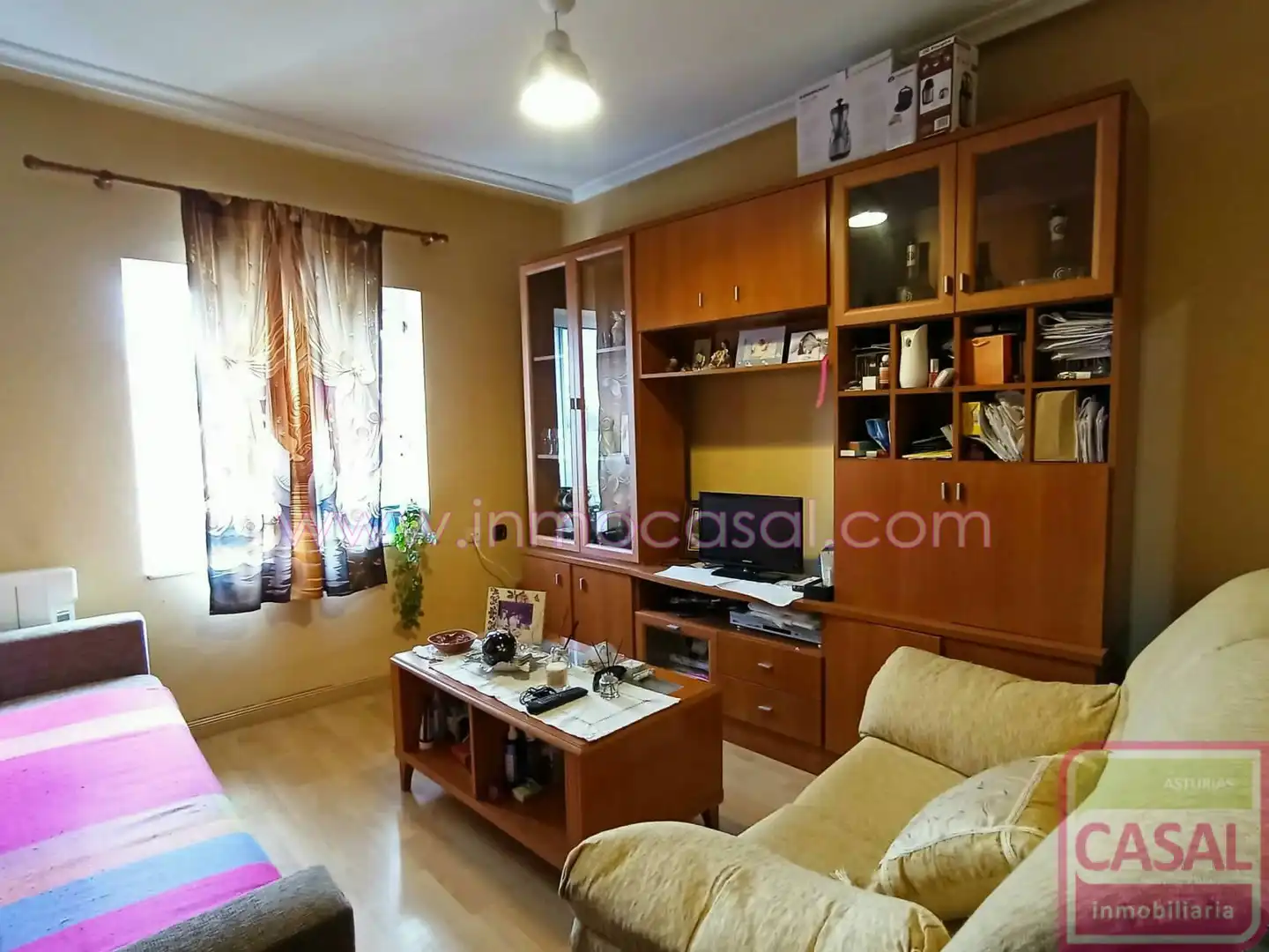 Living room of Flat for sale in Avilés  with Heating and Furnished