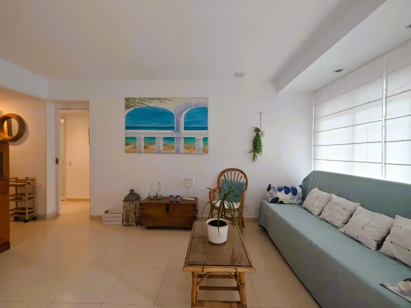 Wohnzimmer von Wohnung zum Verkauf in Tossa de Mar mit Privatgarten, Terrasse und Möbliert