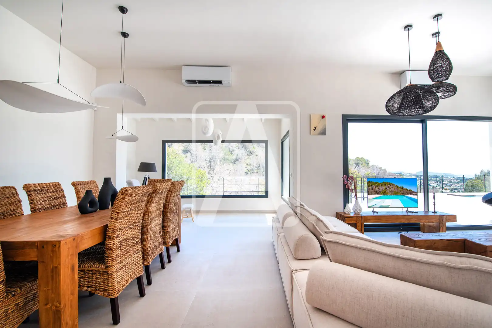 Sala d'estar de Finca rústica en venda en Benissa amb Aire condicionat, Calefacció i Jardí privat