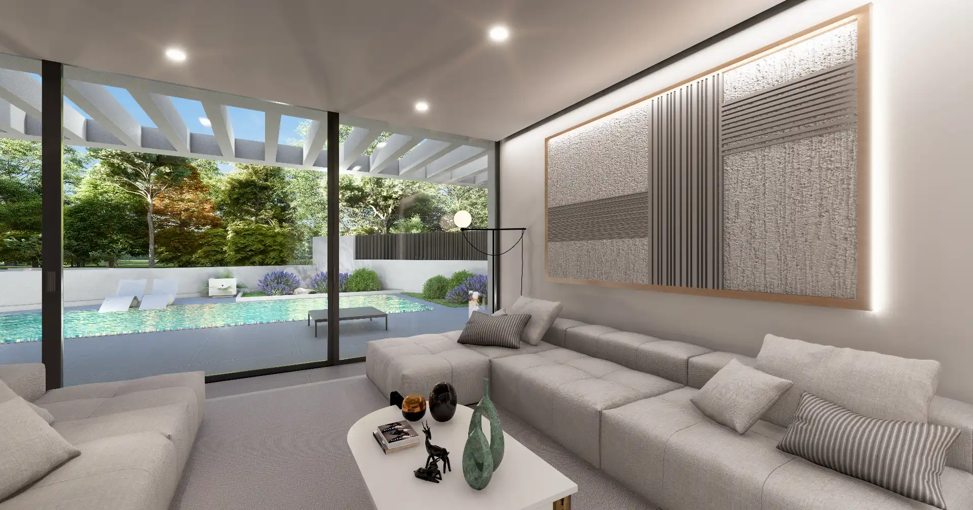 Sala d'estar de Casa o xalet en venda en Las Rozas de Madrid amb Aire condicionat, Calefacció i Jardí privat