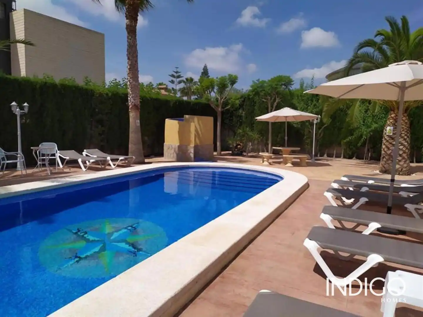 Piscina de Casa o xalet en venda en Mutxamel amb Aire condicionat, Calefacció i Terrassa
