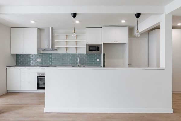 Kitchen of Flat for sale in  Madrid Capital  with Air Conditioner and Heating