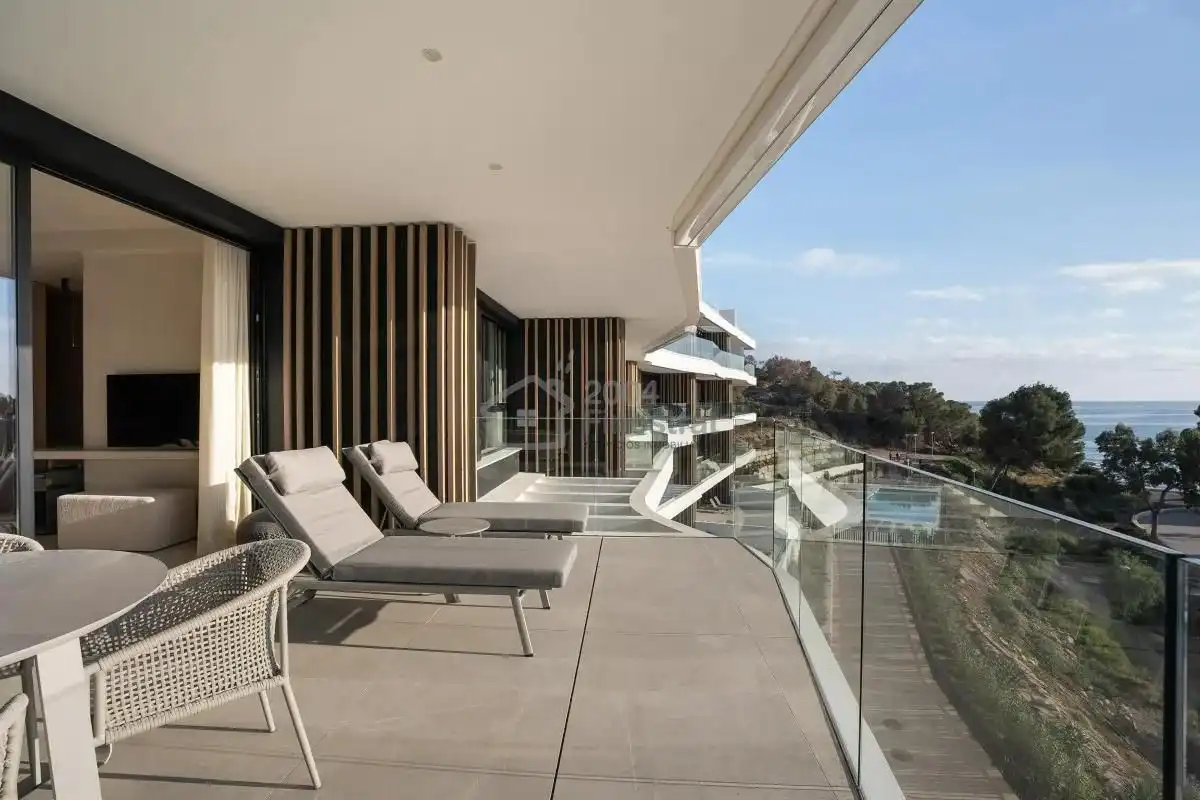 Terrasse von Wohnungen zum Verkauf in Villajoyosa / La Vila Joiosa mit Klimaanlage, Terrasse und Gemeinschaftspool
