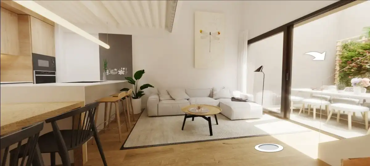 Sala d'estar de Casa adosada en venda en Rubí amb Calefacció i Terrassa