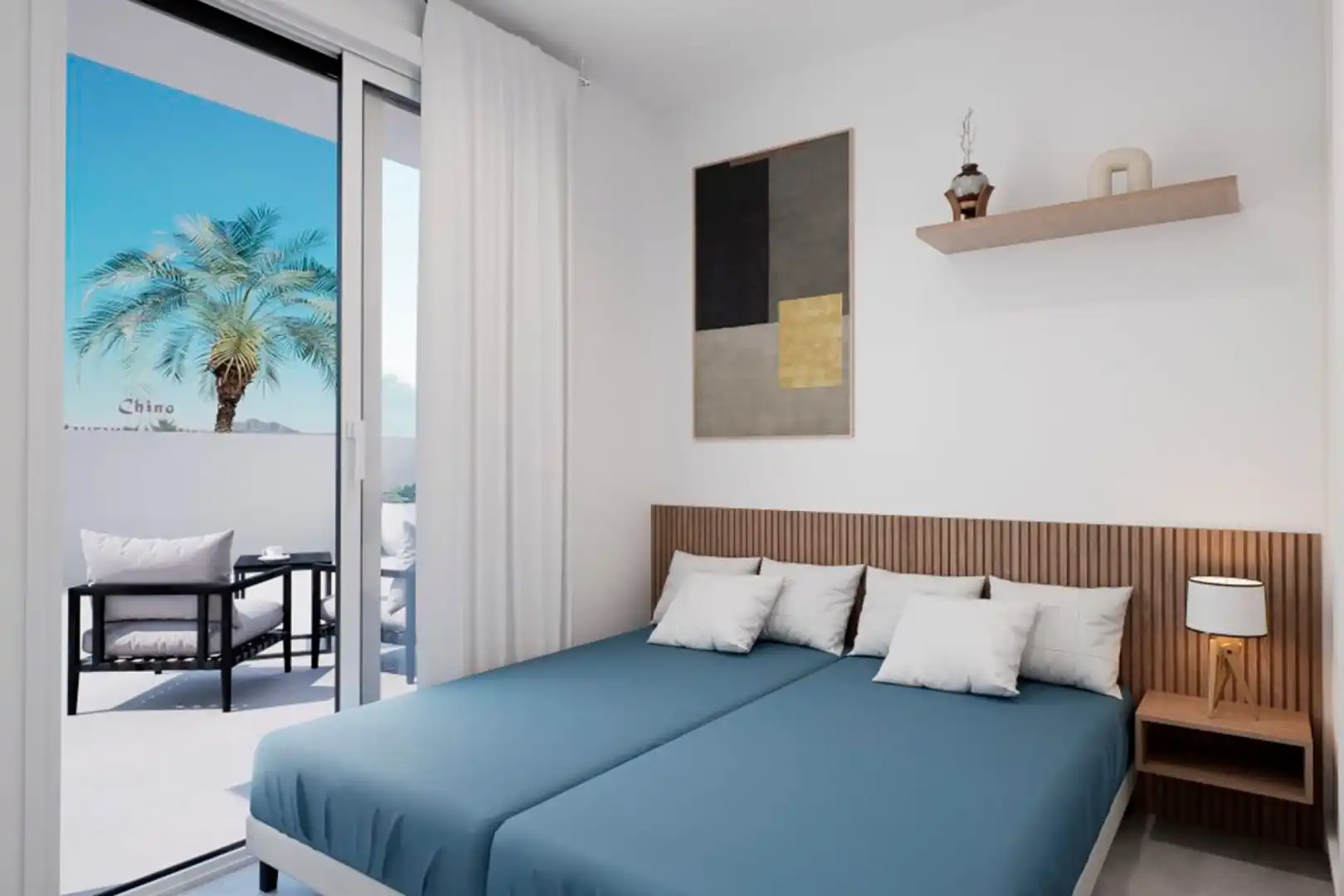 Bedroom of Flat for sale in Los Alcázares  with Air Conditioner, Private garden and Terrace