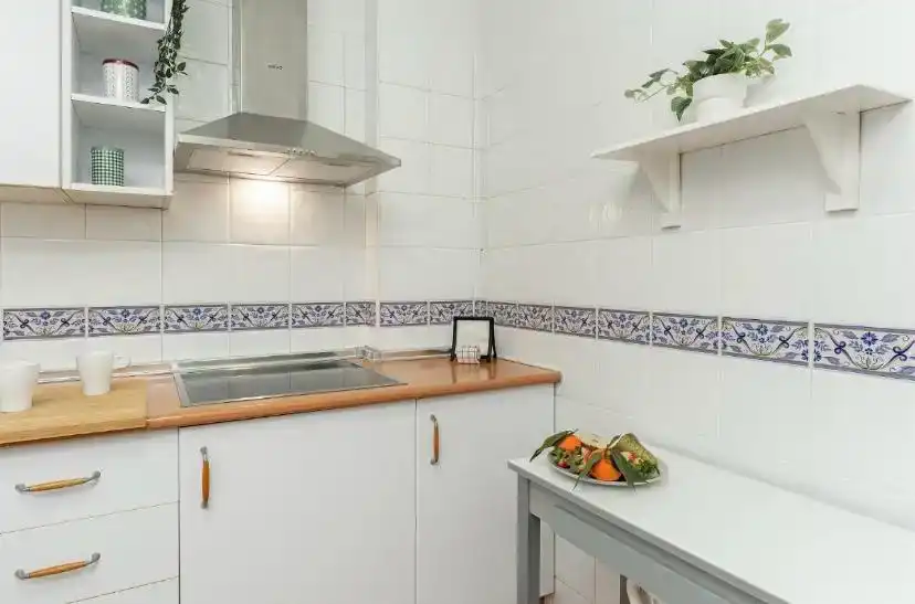 Kitchen of Flat for rent in Torremolinos  with Air Conditioner, Furnished and Balcony