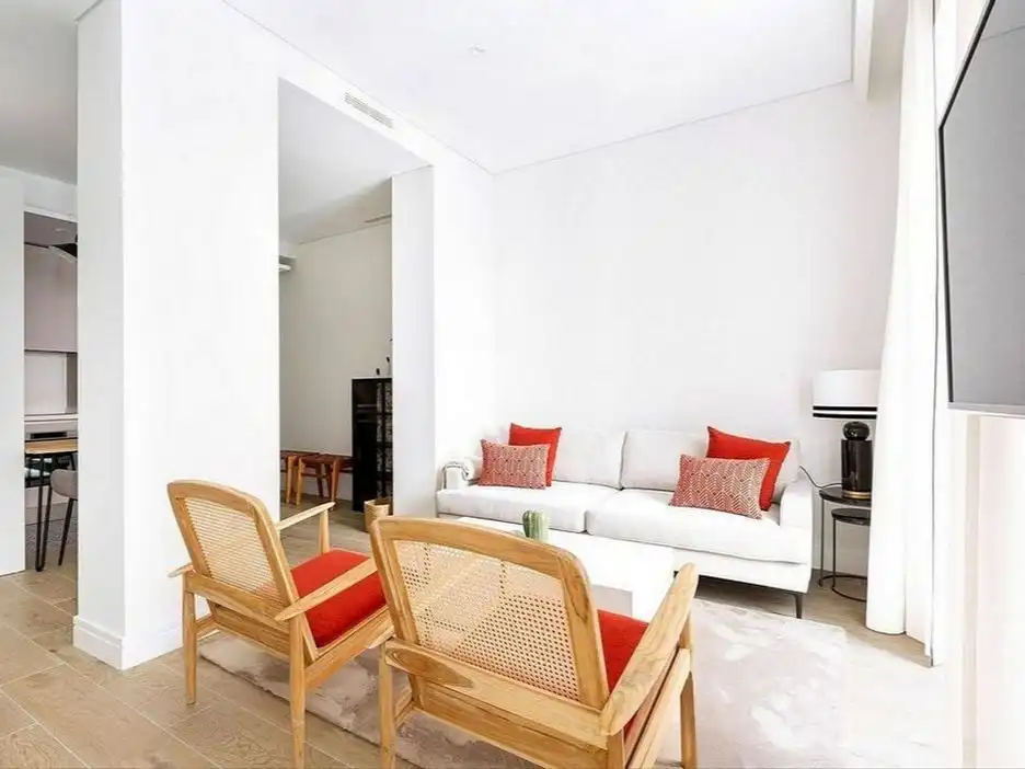 Sala de estar de Apartamento para compartir en Cabo Blanco
