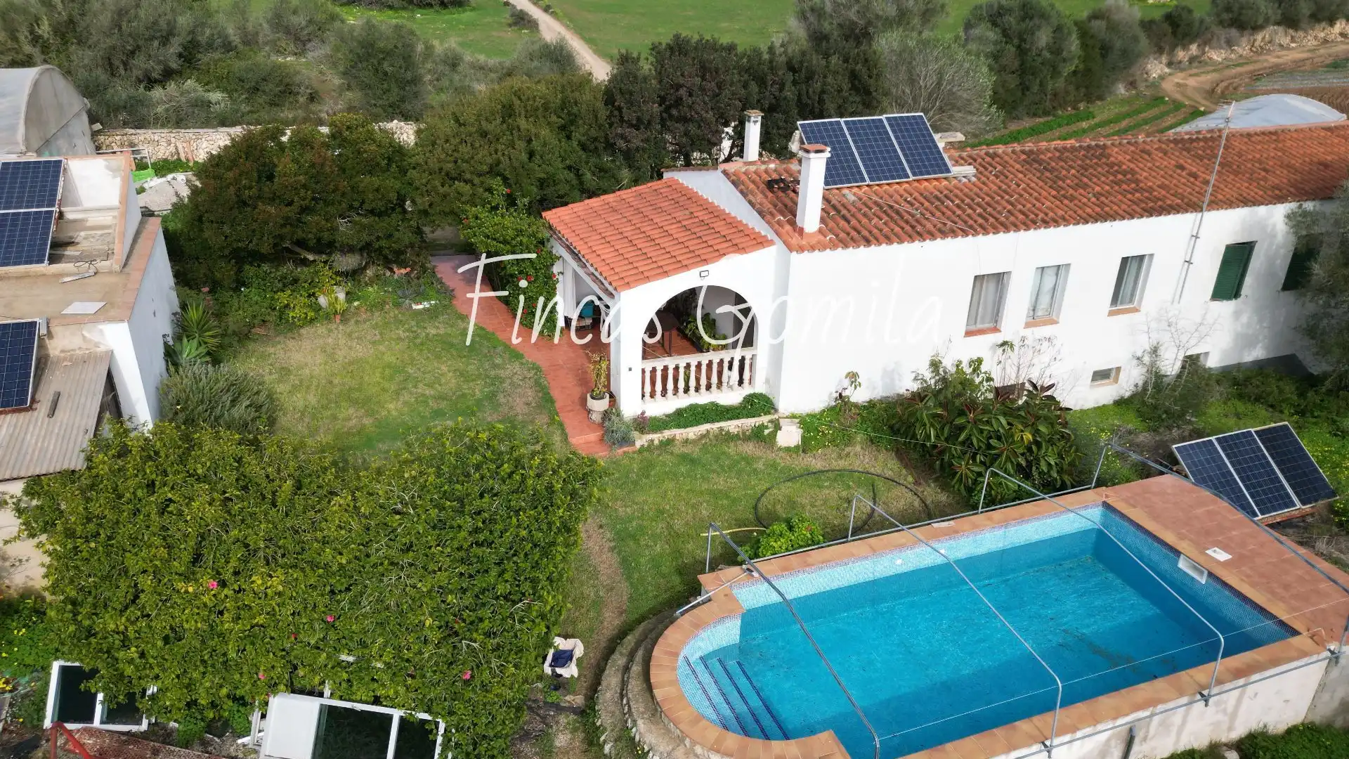 Garden of Country homes for sale in Es Migjorn Gran  with Swimming Pool