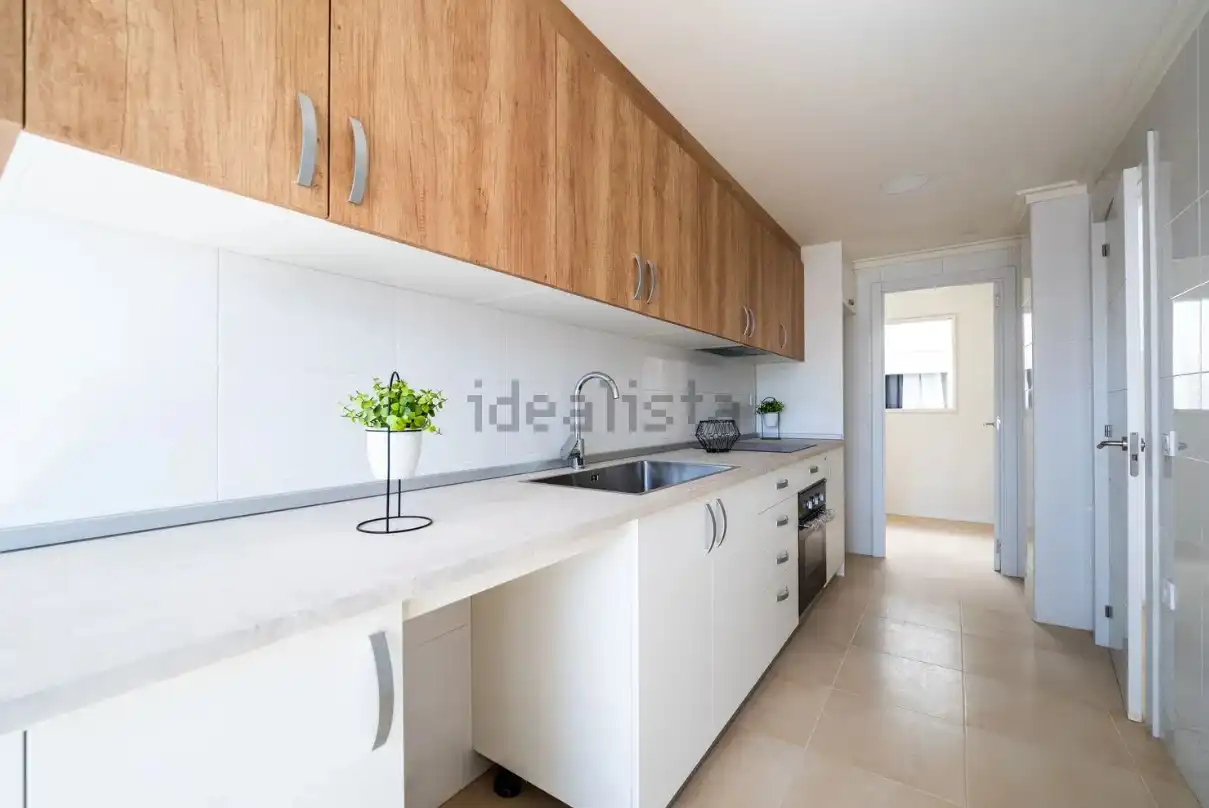Küche von Wohnung zum Verkauf in Benifaió mit Klimaanlage, Heizung und Terrasse