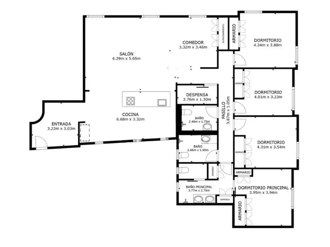 Flat for sale in Guadalajara  with Air Conditioner, Heating and Storage room