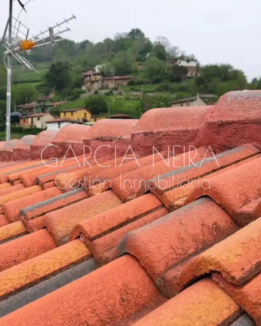 Vista exterior de Casa adosada en venda en Riosa amb Calefacció, Parquet i Moblat