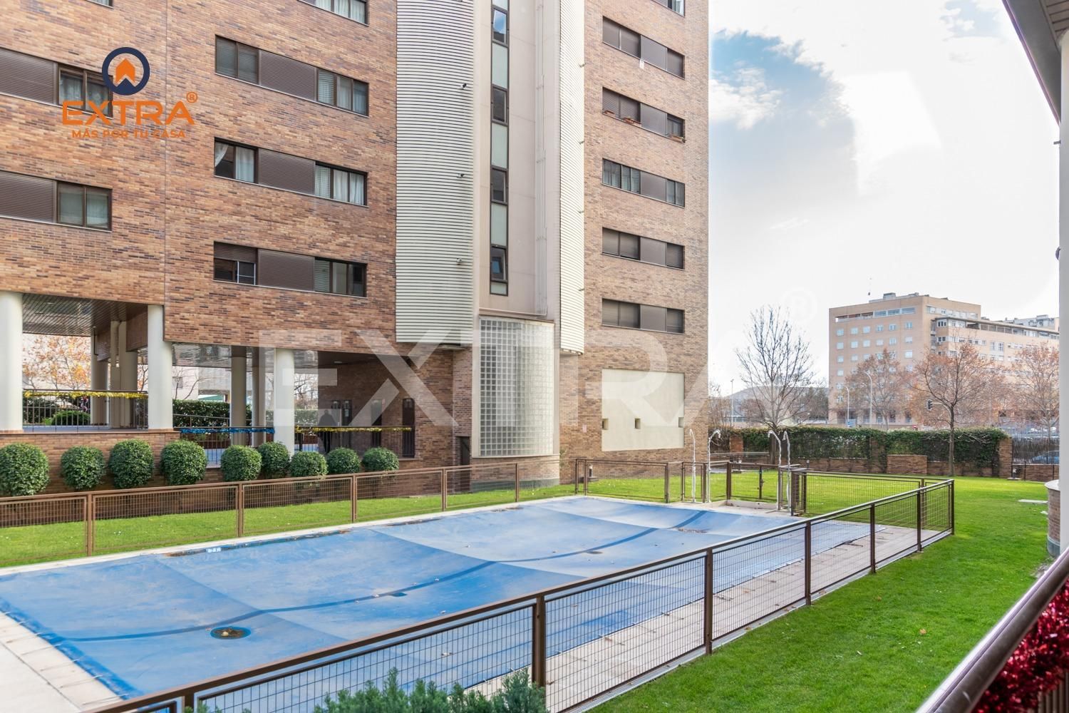 Exterior view of Flat for sale in  Madrid Capital  with Air Conditioner, Heating and Private garden