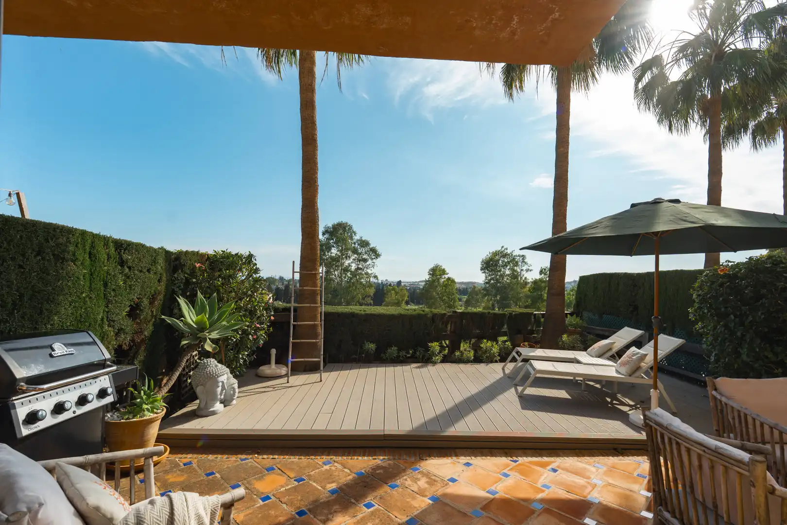Terraza de Casa adosada en venta en Marbella con Aire acondicionado, Jardín privado y Terraza