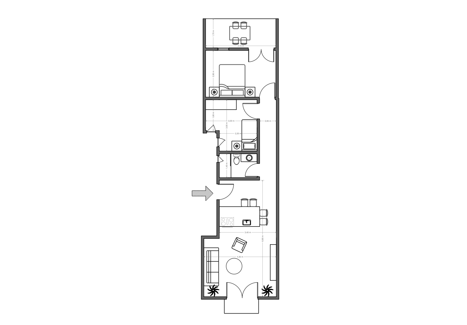 Flat for sale in  Barcelona Capital  with Air Conditioner, Heating and Parquet flooring