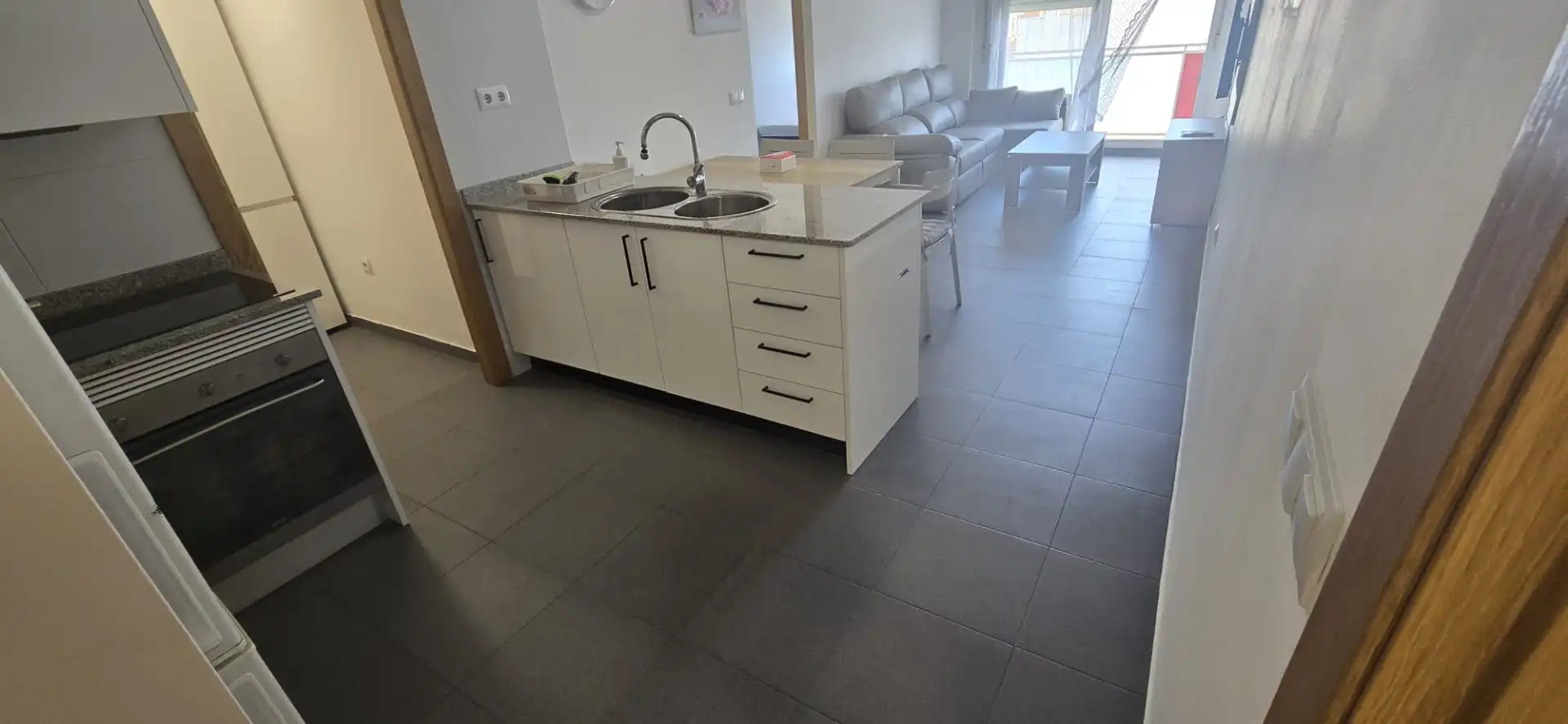 Kitchen of Flat for rent in Benicarló  with Furnished, Oven and Microwave