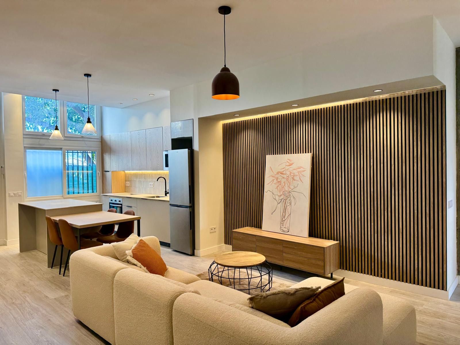 Living room of Planta baja for sale in Málaga Capital  with Terrace and Alarm