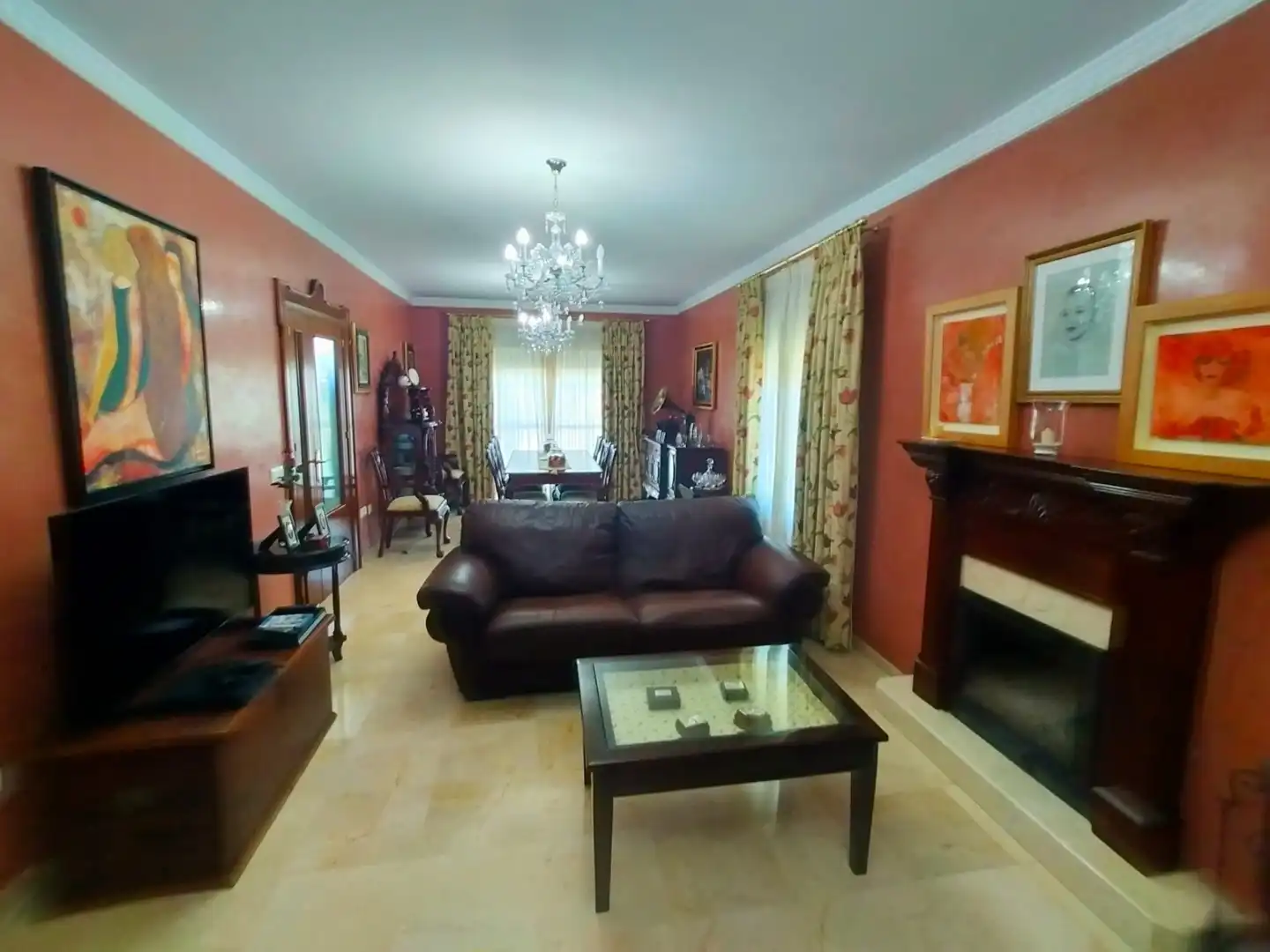 Sala de estar de Casa o chalet en venta en Jerez de la Frontera con Aire acondicionado, Jardín privado y Piscina