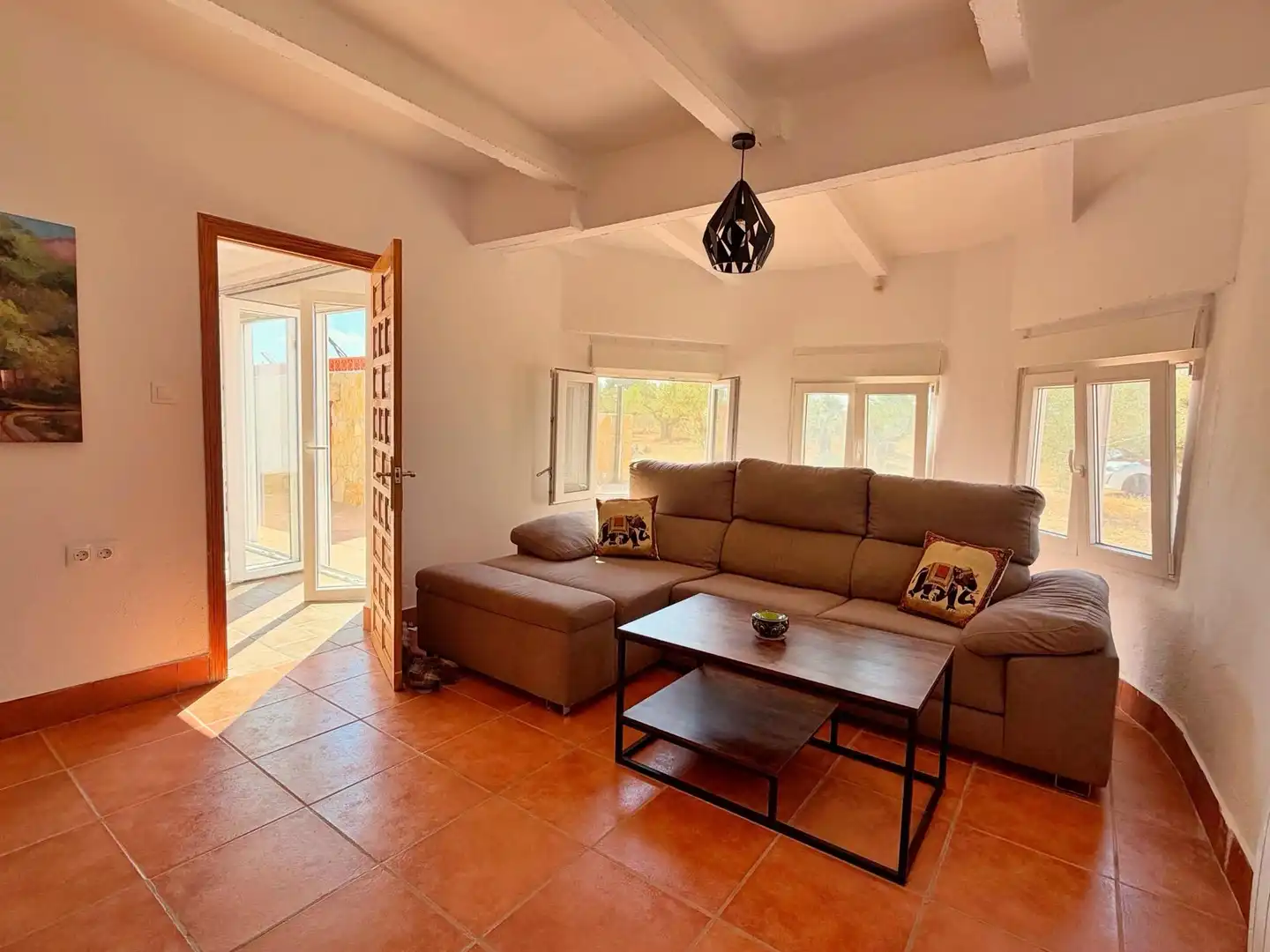 Sala d'estar de Casa o xalet en venda en Aldover, Tarragona