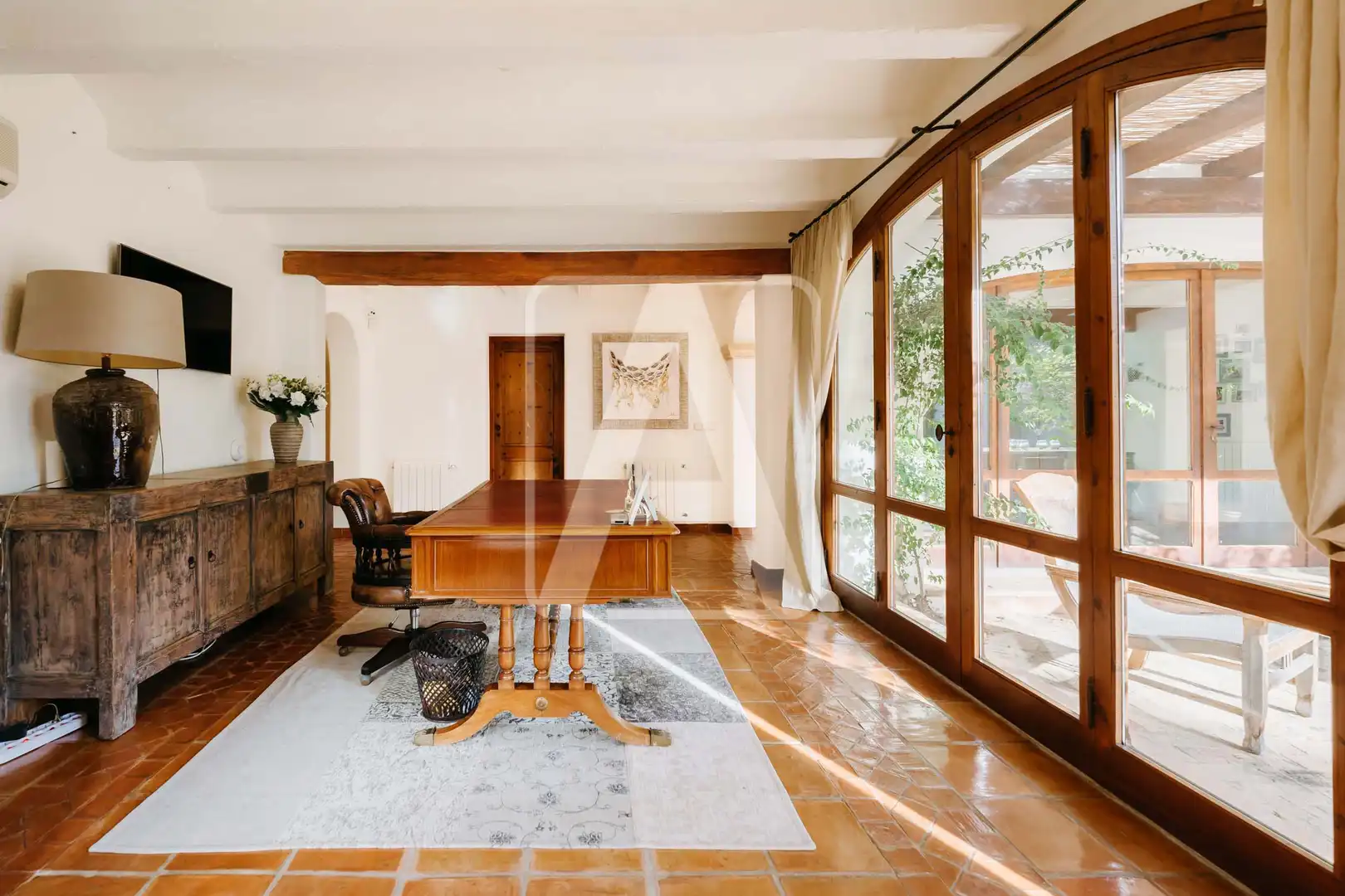 Sala de estar de Finca rústica en venta en Benissa con Aire acondicionado, Calefacción y Jardín privado
