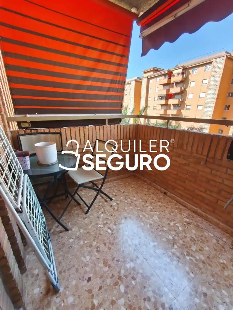 Balcony of Flat for rent in Alicante / Alacant  with Air Conditioner, Terrace and Swimming Pool