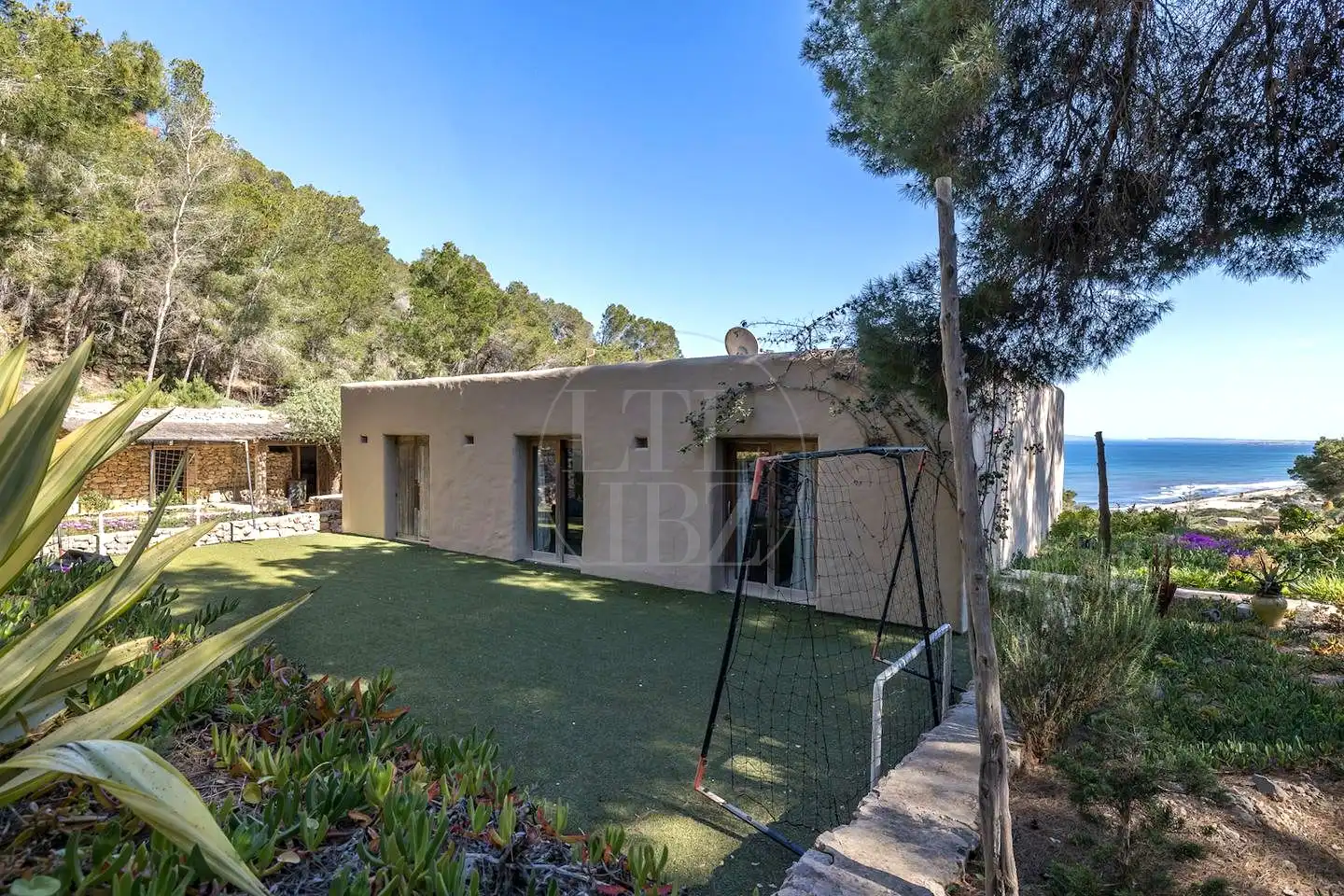 Garten von Haus oder Chalet zur Miete in Sant Josep de sa Talaia mit Klimaanlage, Privatgarten und Schwimmbad