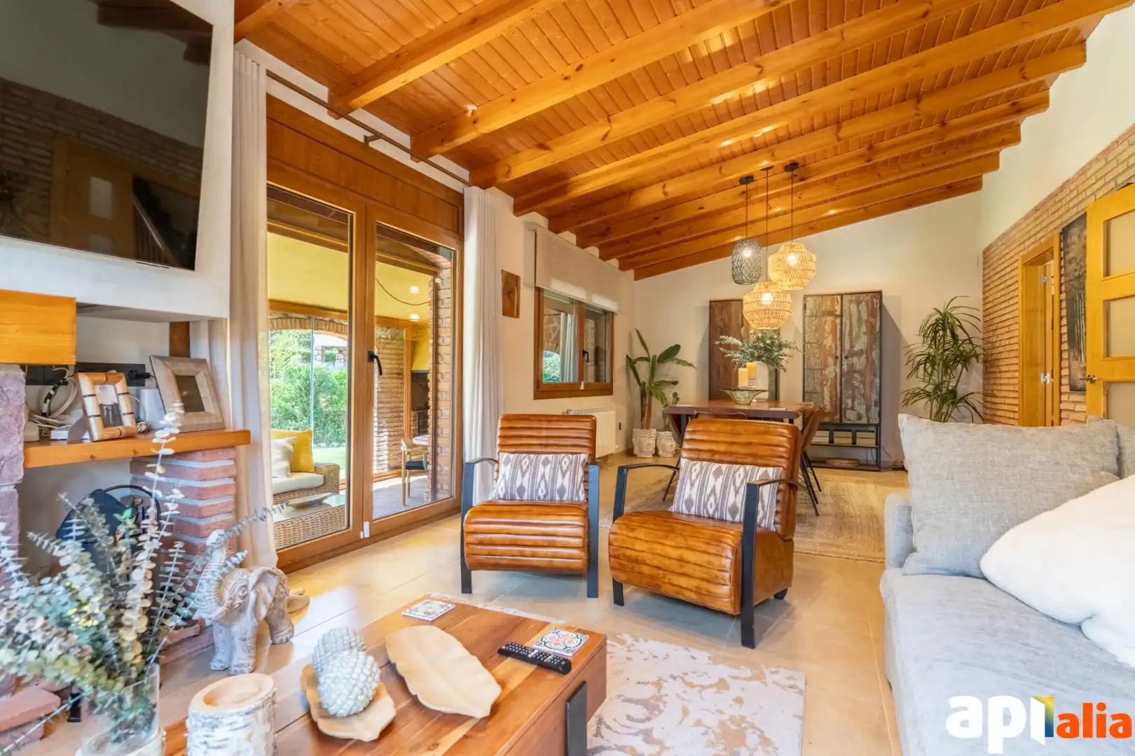 Sala de estar de Casa o chalet en venta en Prades con Calefacción, Jardín privado y Terraza
