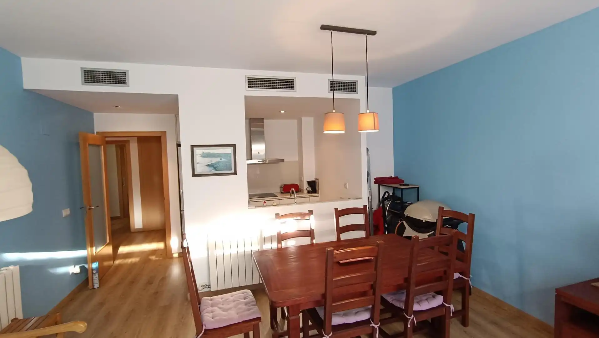 Esszimmer von Erdgeschoss zur Miete in Palamós mit Heizung, Terrasse und Balkon