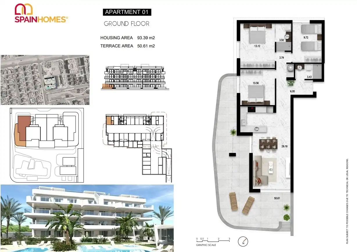 Apartament amb terrassa en venda a Orihuela Costa, imagen 36