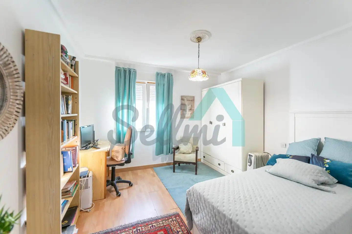 Bedroom of Flat for rent in Gijón   with Heating, Furnished and Internet