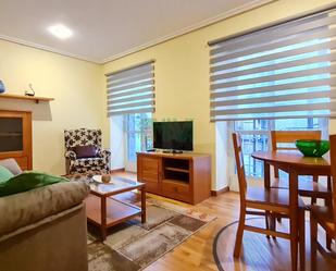 Living room of Flat to rent in Ourense Capital   with Heating, Terrace and Furnished