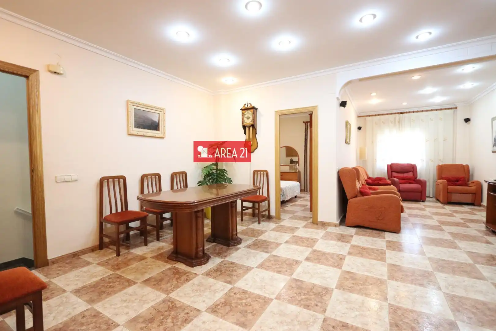 Sala d'estar de Casa o xalet en venda en La Pobla de Vallbona amb Aire condicionat, Calefacció i Terrassa