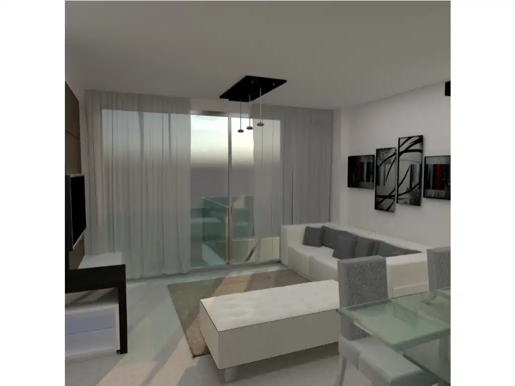 Sala de estar de Apartamento en venta en Finestrat con Jardín privado y Piscina