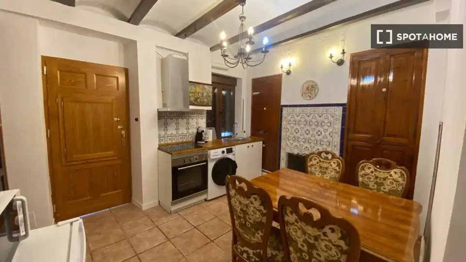 Cocina de Piso de alquiler en Sagunto / Sagunt con Aire acondicionado, Calefacción y Amueblado