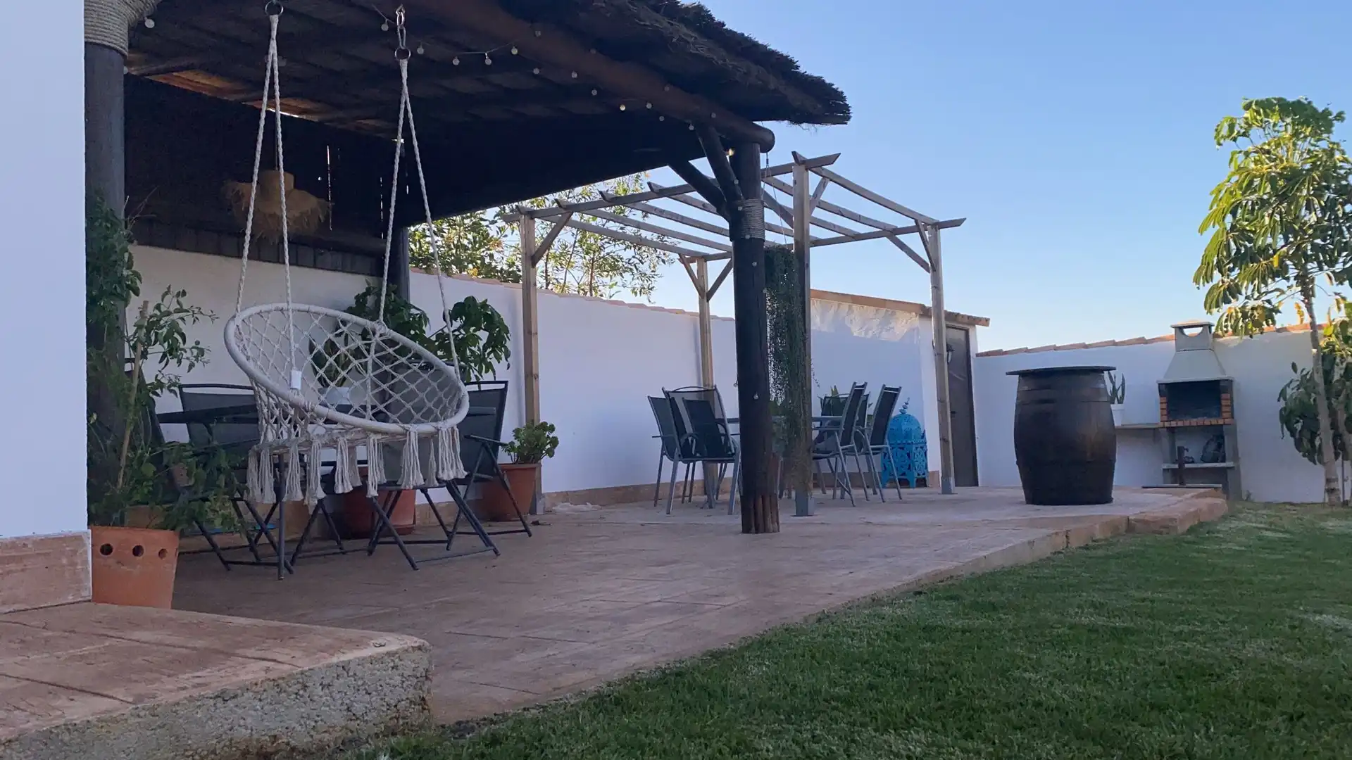 Terrassa de Casa o xalet de lloguer en Chiclana de la Frontera amb Aire condicionat, Jardí privat i Terrassa