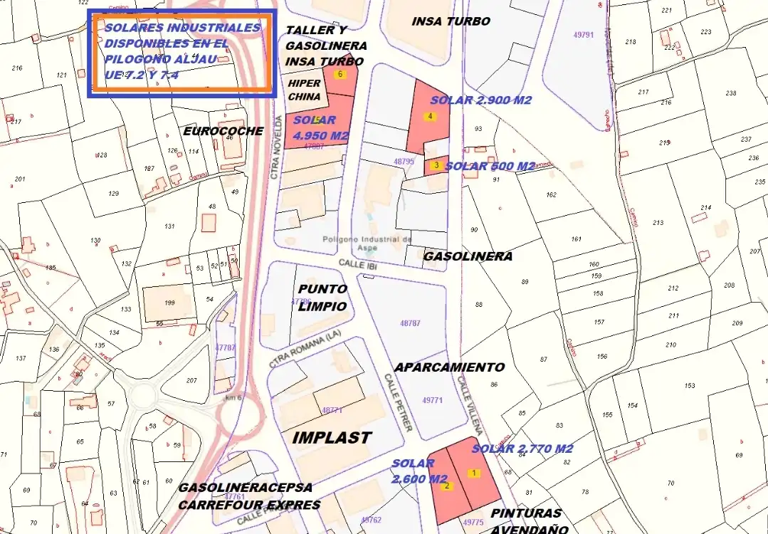 Industrial land for sale in Calle Villena, 36, El Castillo
