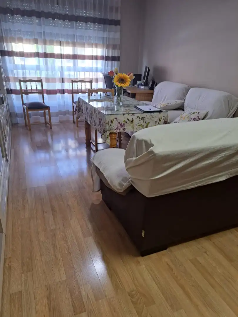 Living room of Flat for sale in Guadix  with Heating, Parquet flooring and Furnished