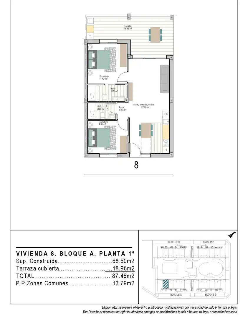 Apartament amb piscina en venda a San Cayetano, imagen 22