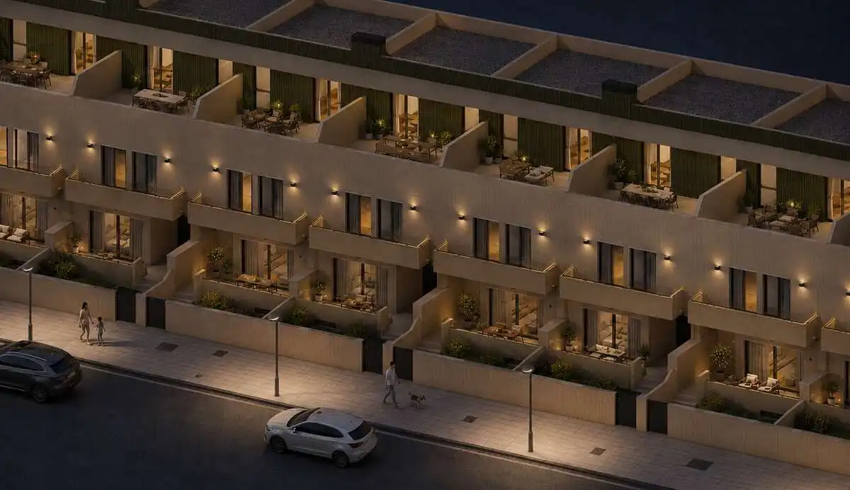 Außenansicht von Maisonette zum Verkauf in El Ejido mit Klimaanlage, Terrasse und Abstellraum