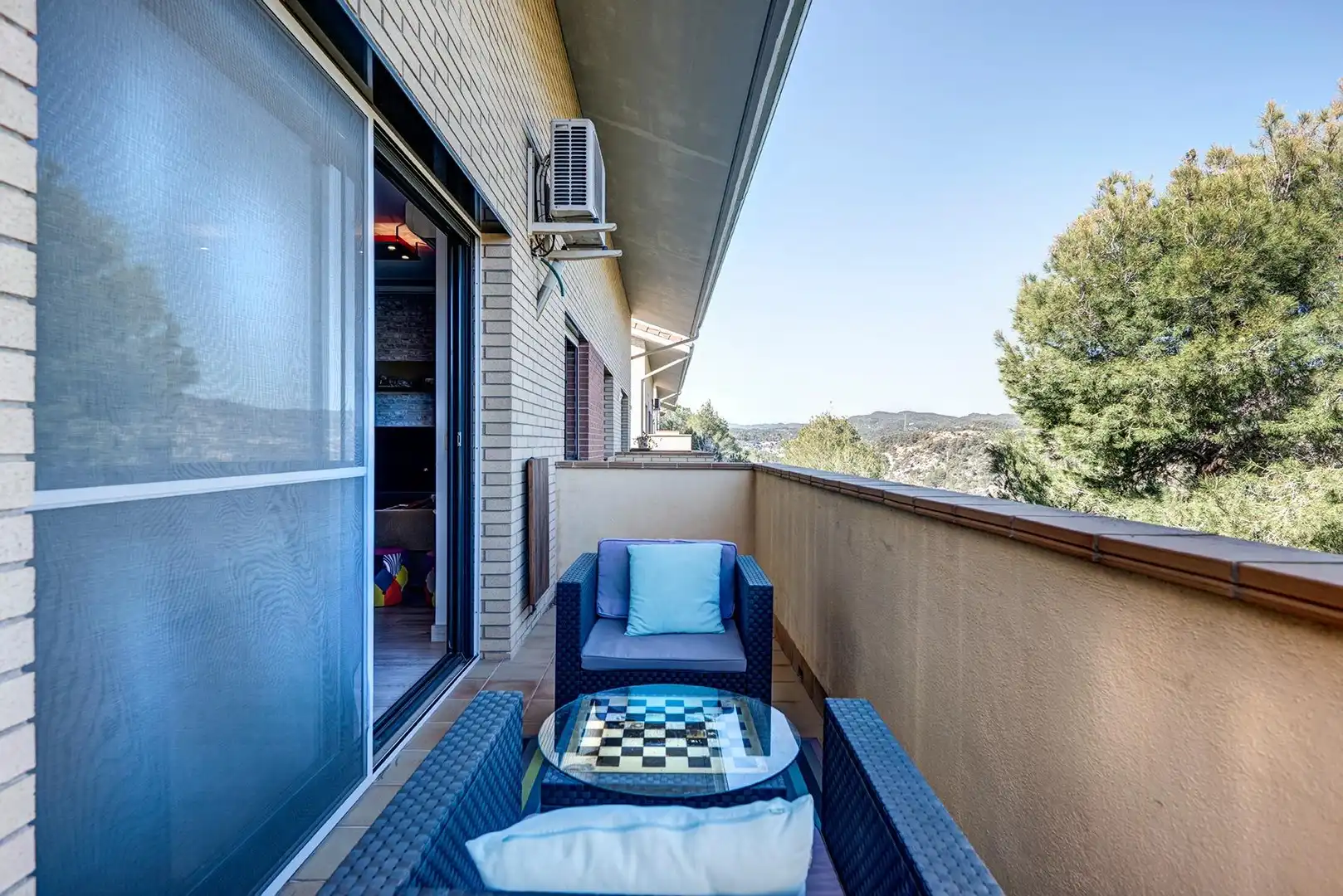 Terraza de Casa o chalet en venta en La Pobla de Claramunt con Aire acondicionado, Calefacción y Jardín privado