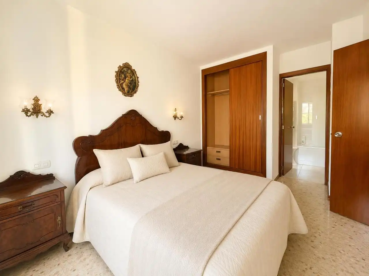 Schlafzimmer von Wohnung zum Verkauf in  Palma de Mallorca mit Heizung, Terrasse und Balkon